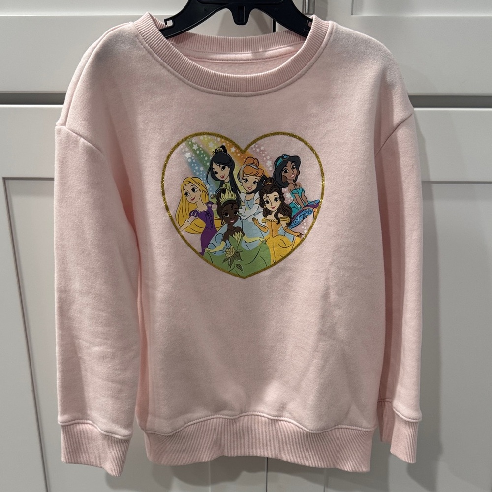 Disney Pink Princess Crew Neck Sweater